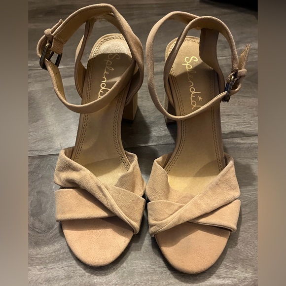 Splendid Suede Chunky Heal Sandal - Picture 2 of 3